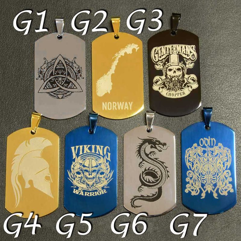  Dogtag med valgfritt motiv