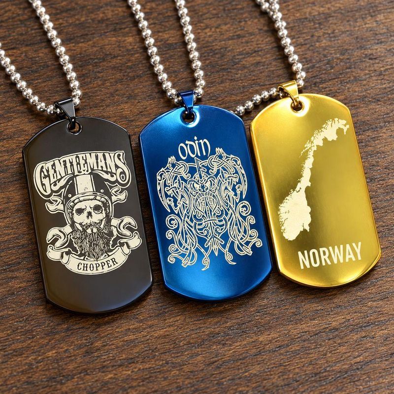 Dogtag med valgfritt motiv
