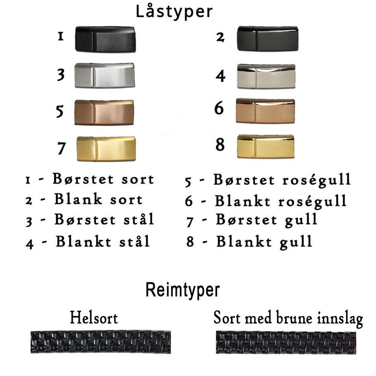 Signatur – Gravert armbånd i lær